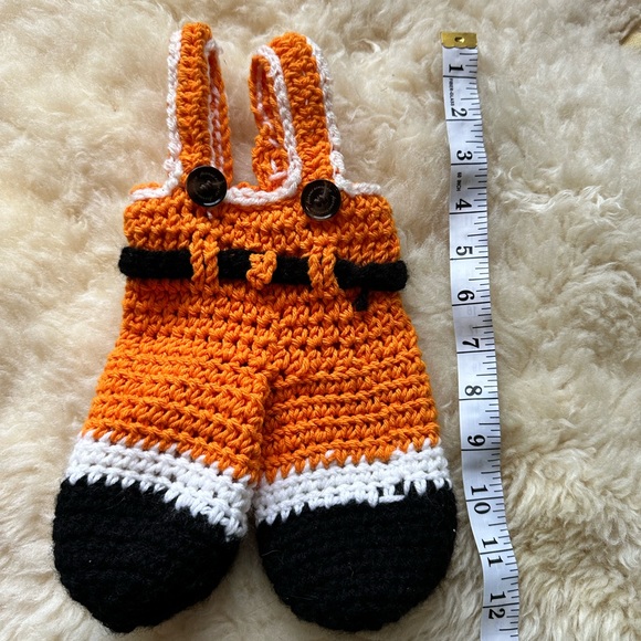 Crocheted Teddy Bear Overalls - Picture 4 of 5